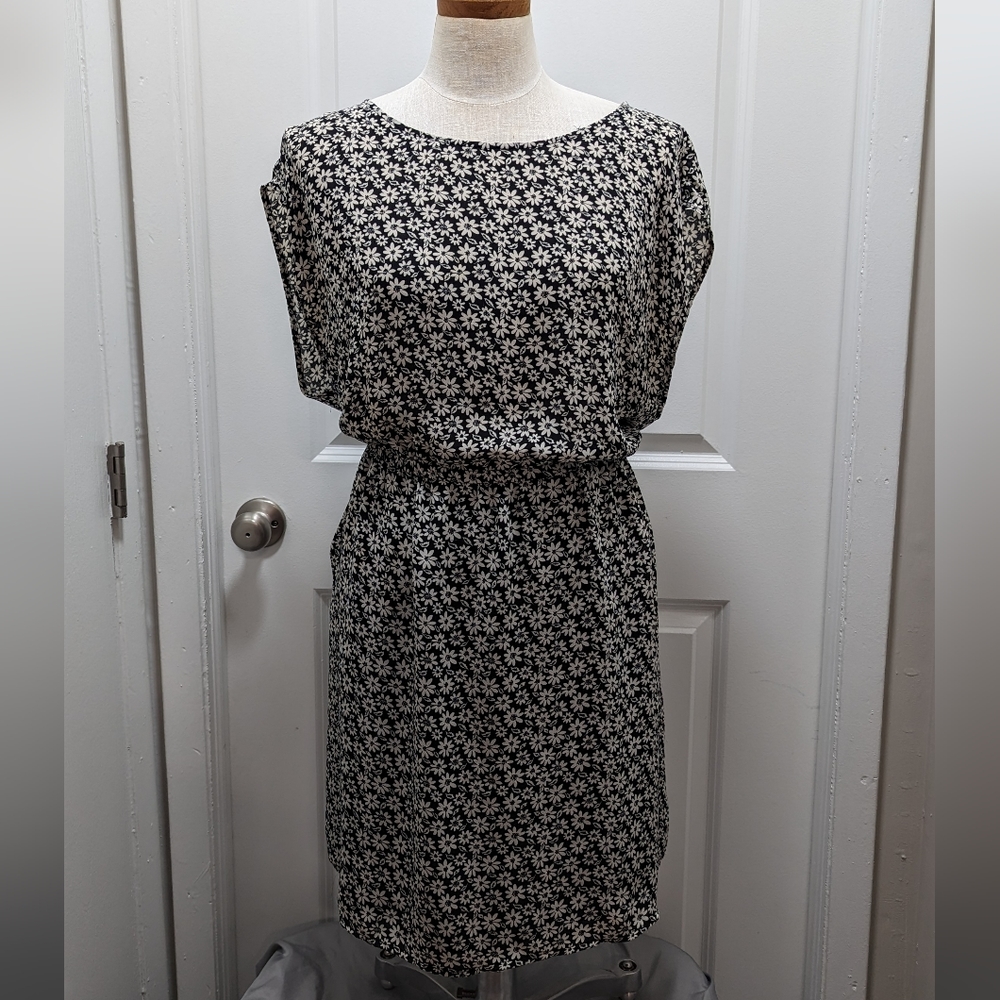 forever 21 Plus - Lightweight/linen dress - black and white floral print size 1X